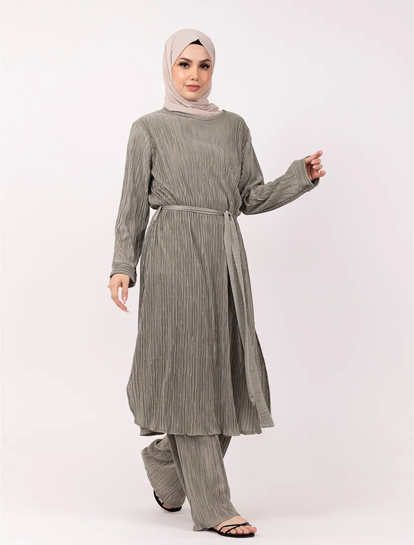 Sage Long Plisse Co Ord